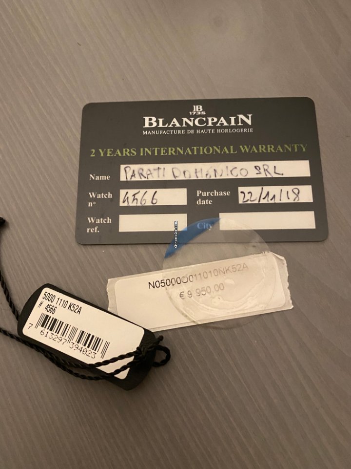 Blancpain Fifty Fathoms Bathyscaphe Mens watch Unisex Automatic 5000 1110 B52A 5