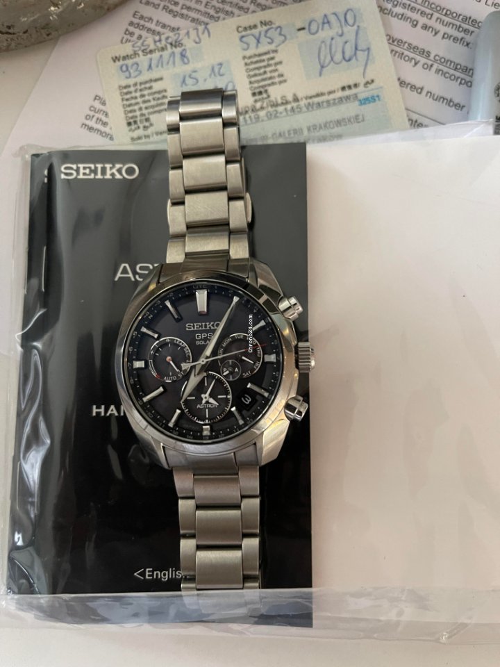 Seiko Astron Mens watch Unisex Automatic Steel SSH021J1 5