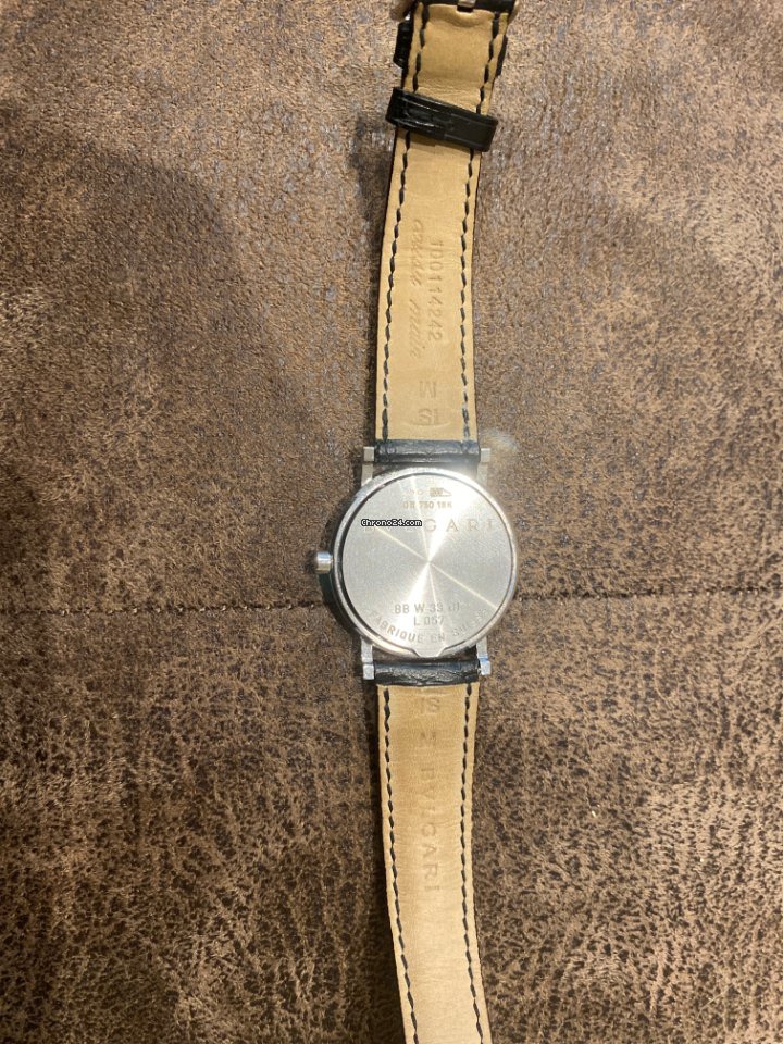 Bulgari Mens watch Unisex Quartz White gold L057 5