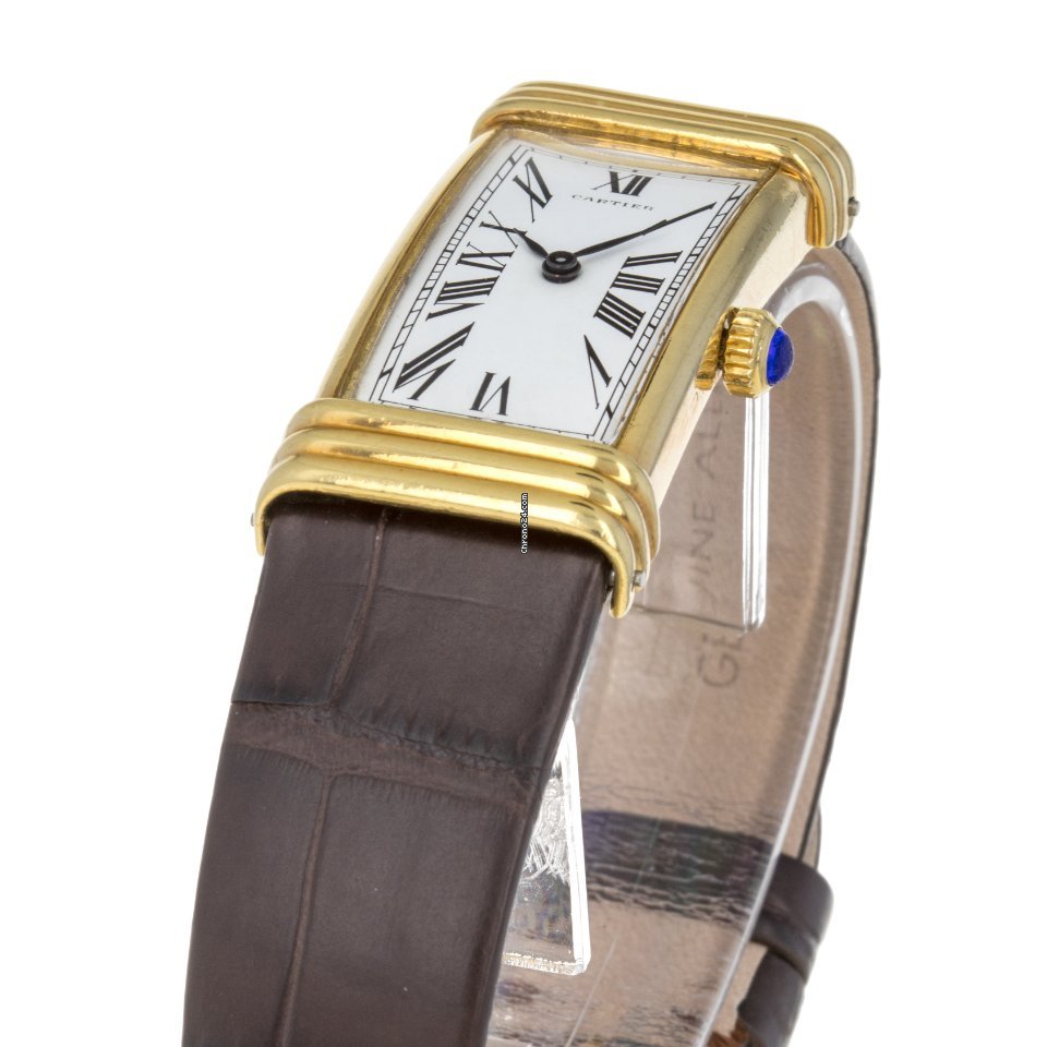 Cartier Tank Mens watch Unisex Manual winding Yellow gold 864 5