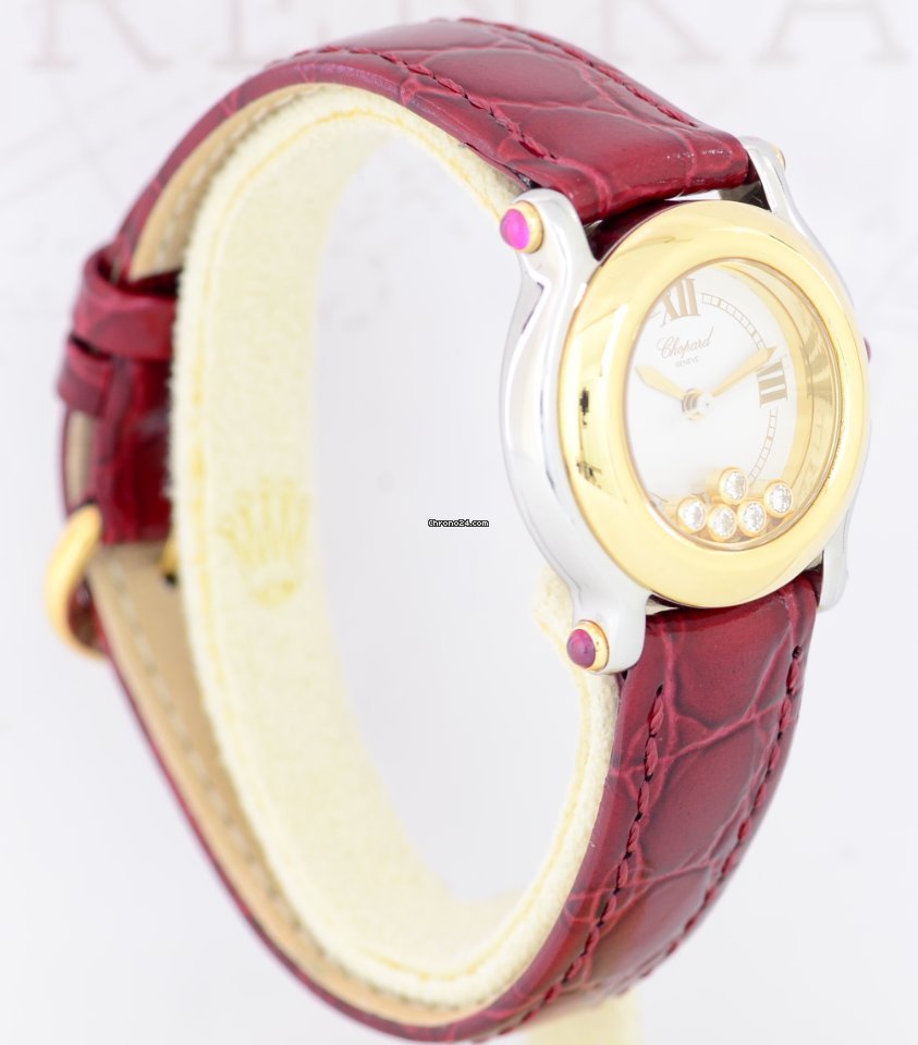 Chopard Happy Sport Womens watch Quartz Gold Steel 27 8246-21 5