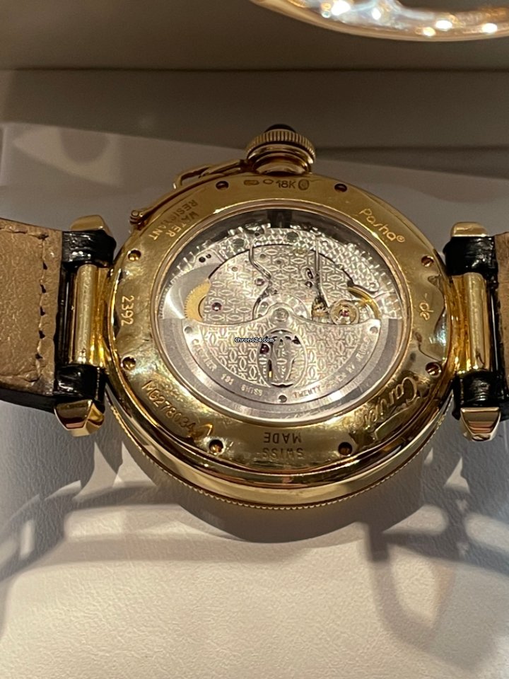 Cartier Pasha Mens watch Unisex Automatic Yellow gold 2392 5
