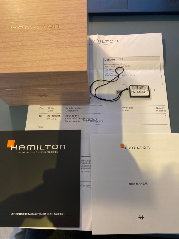 Hamilton Khaki Field Mens watch Unisex Manual winding Steel H69439411 5