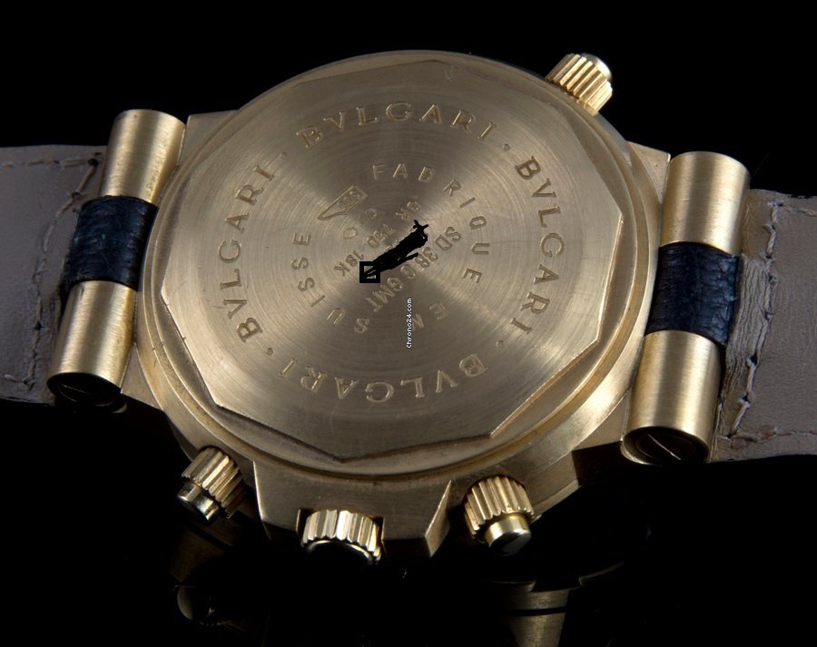 Bulgari Diagono Mens watch Unisex Automatic Yellow gold SD 38 G GMT 5