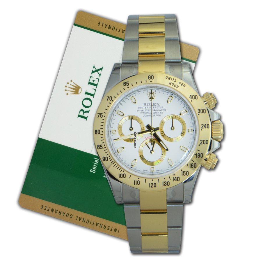 Rolex Daytona Mens watch Unisex Gold Steel Automatic 116523 ws 5