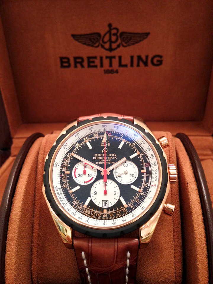 Breitling Chrono-Matic 49 Mens watch Unisex Automatic Red gold R1436002 B923 5