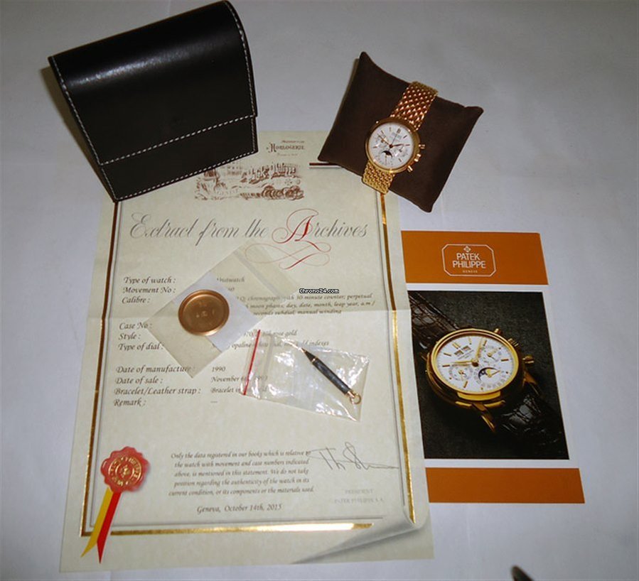 Patek Philippe Perpetual Calendar Chronograph Manual winding Rose gold 3970 2 5
