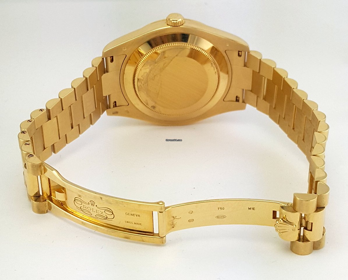 Rolex Day-Date II Mens watch Unisex Yellow gold Automatic 218238 bkwap 5