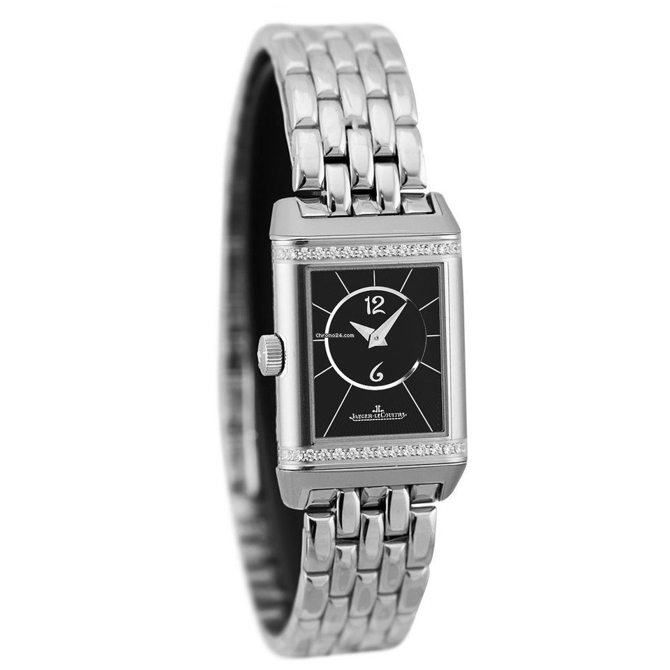 Jaeger-LeCoultre Reverso Classic Small Duetto Womens watch Manual winding Steel Q2668130 or 2668130 5