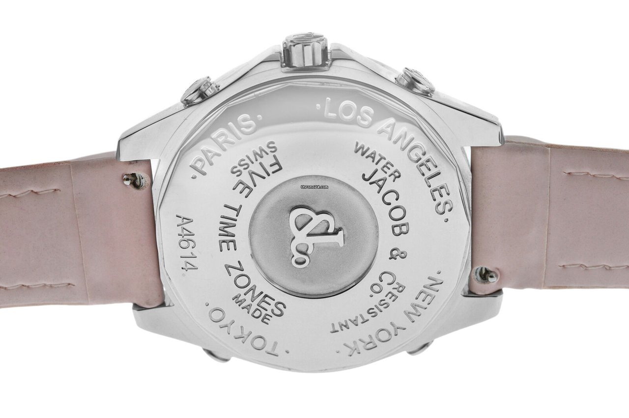Jacob & Co. Five Time Zone Mens watch Unisex Quartz Steel JC-ATH10 5