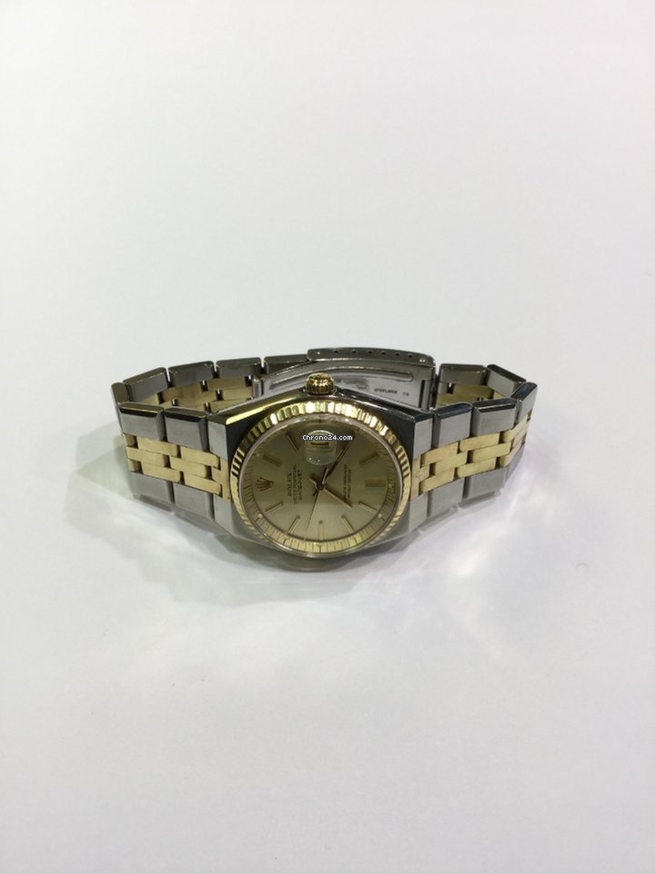Rolex Datejust 36 Mens watch Unisex Gold Steel Automatic 1630 5