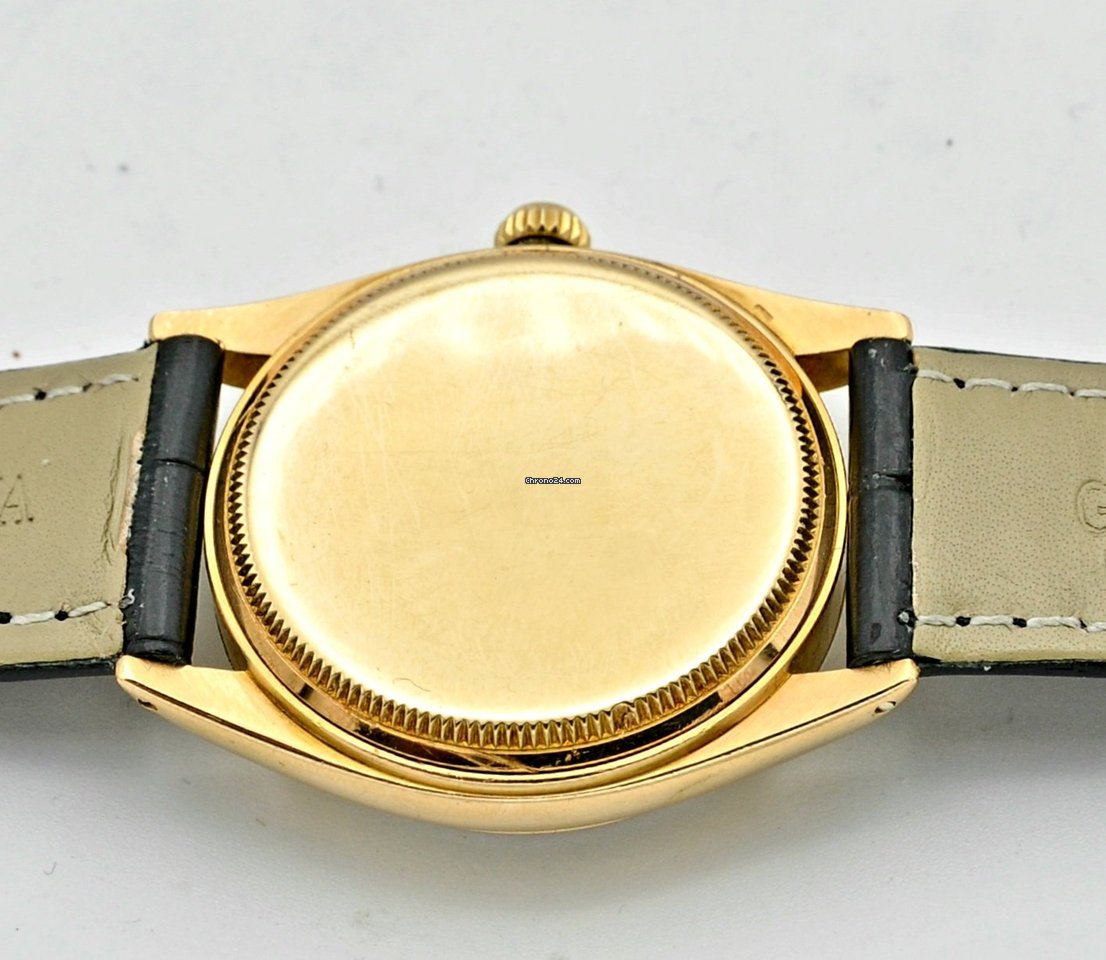 Rolex Oyster Perpetual 34 Mens watch Unisex Yellow gold Automatic 6567 5
