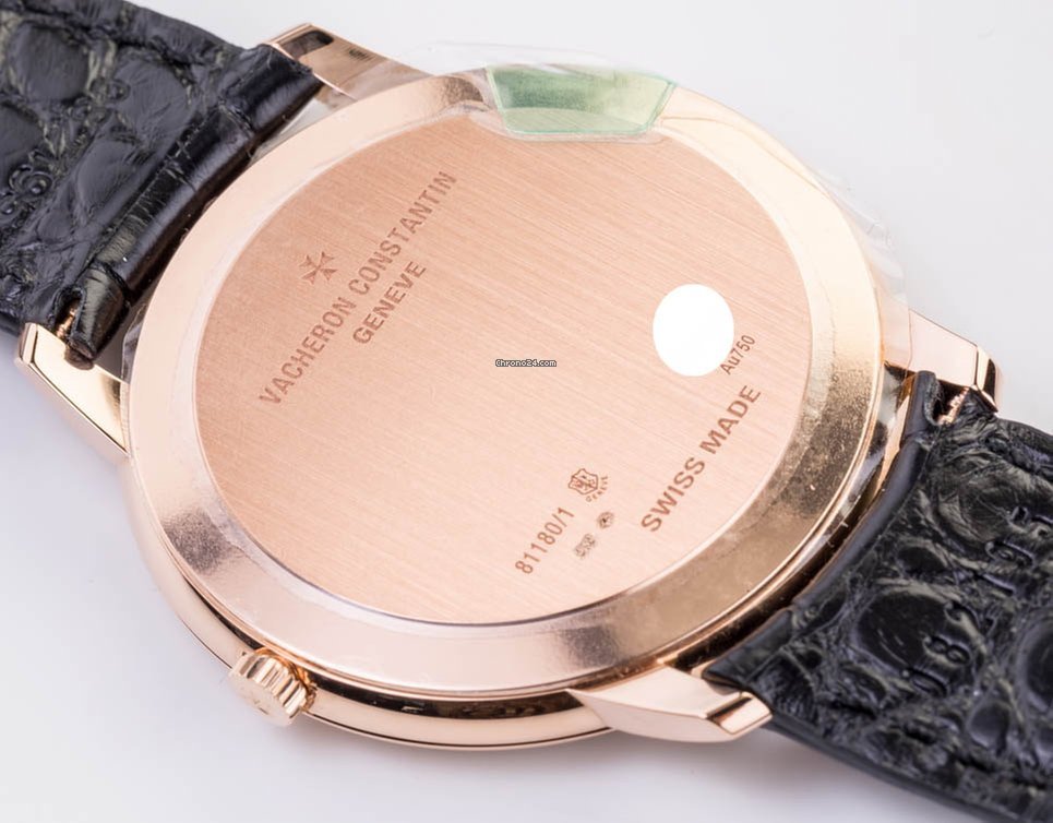 Vacheron Constantin Patrimony Mens watch Unisex Manual winding Rose gold 81180 000R-9162 5