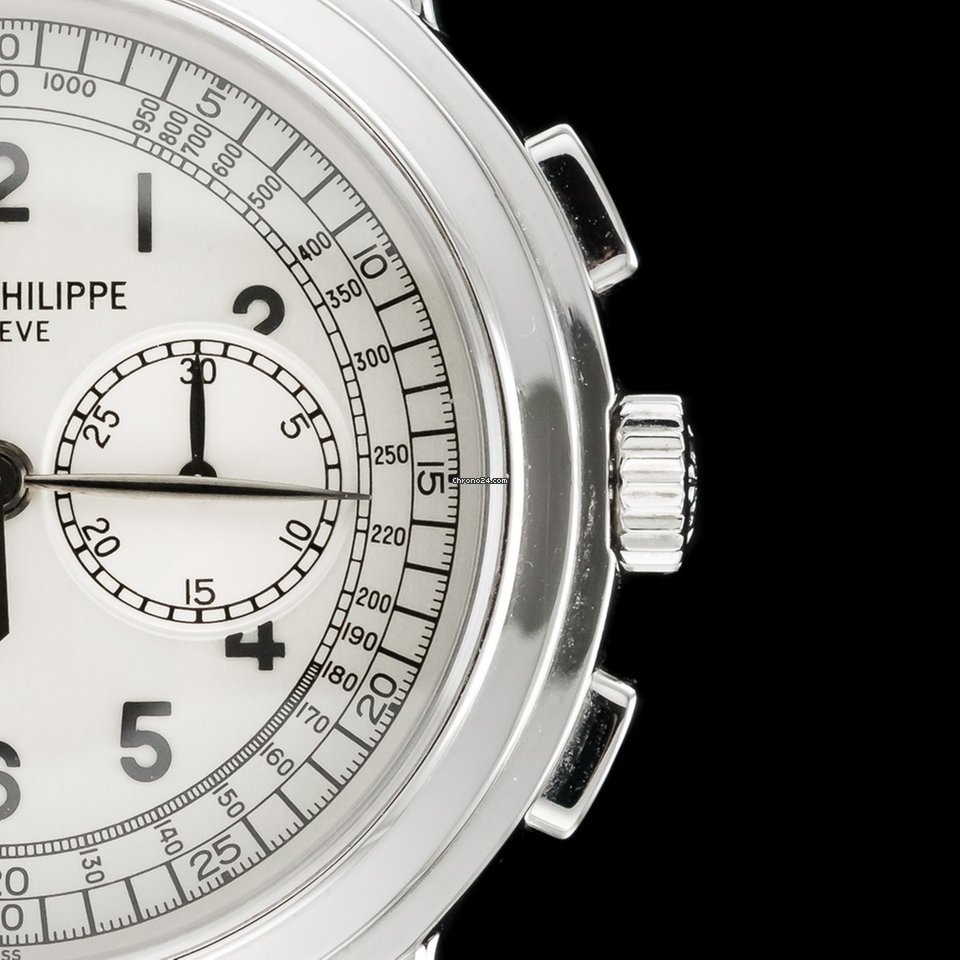 Patek Philippe Chronograph Mens watch Unisex Manual winding White gold 5070G-001 5