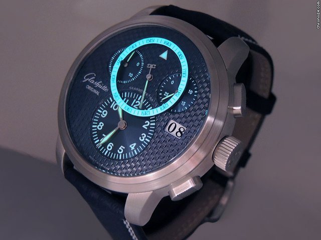 Glashtte Original PanoMaticChrono XL Mens watch Unisex Automatic Platinum 95-01-05-15-04 5