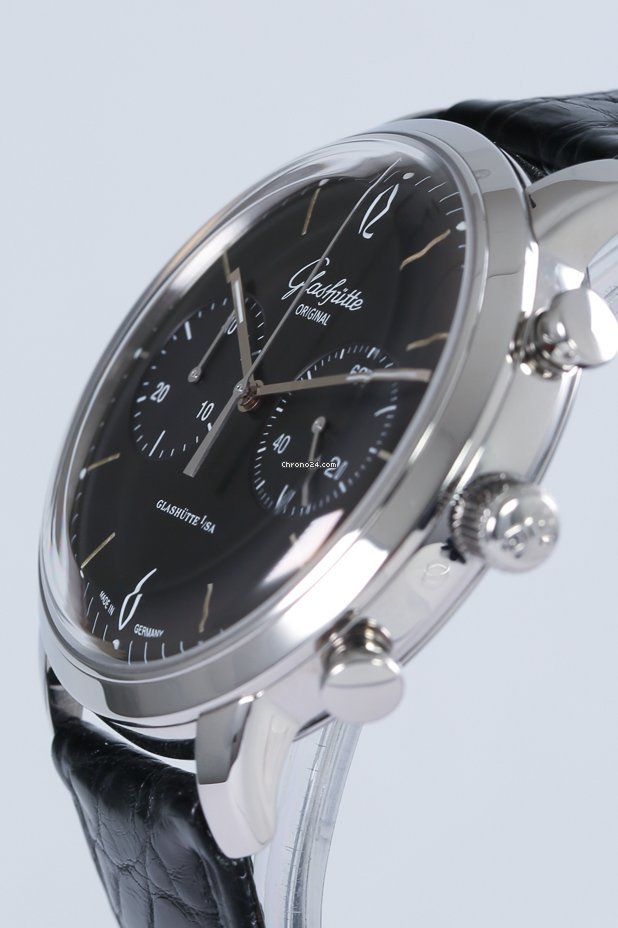 Glashtte Original Sixties Chronograph Mens watch Unisex Automatic Steel 393.402.22.04. 5