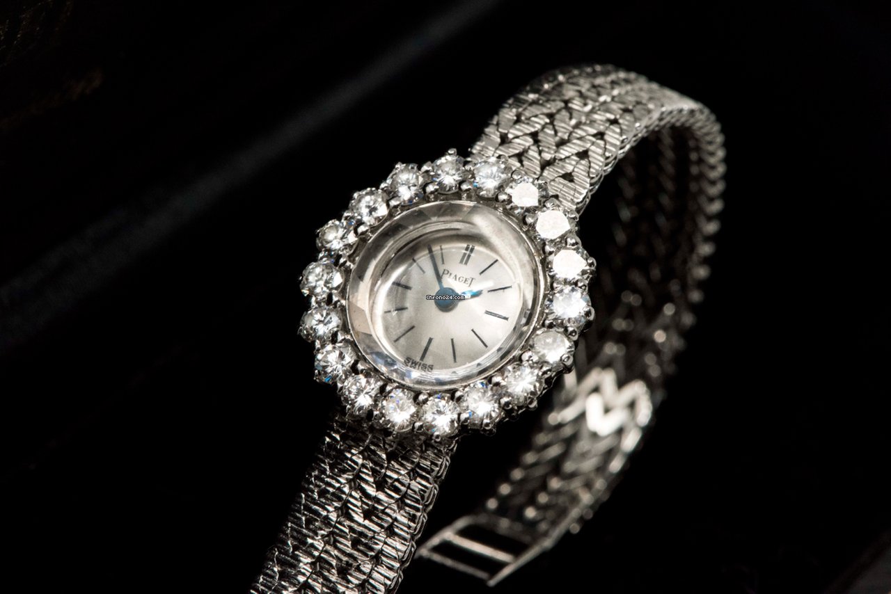 Piaget Womens watch Manual winding White gold 1970s Piaget 18kt 2.25 Diamond Bracelet Watch 5