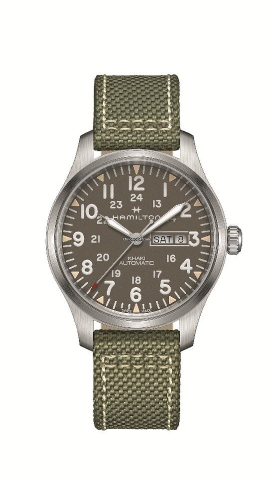 Hamilton Khaki Field Day Date Mens watch Unisex Automatic Steel H70535081 5