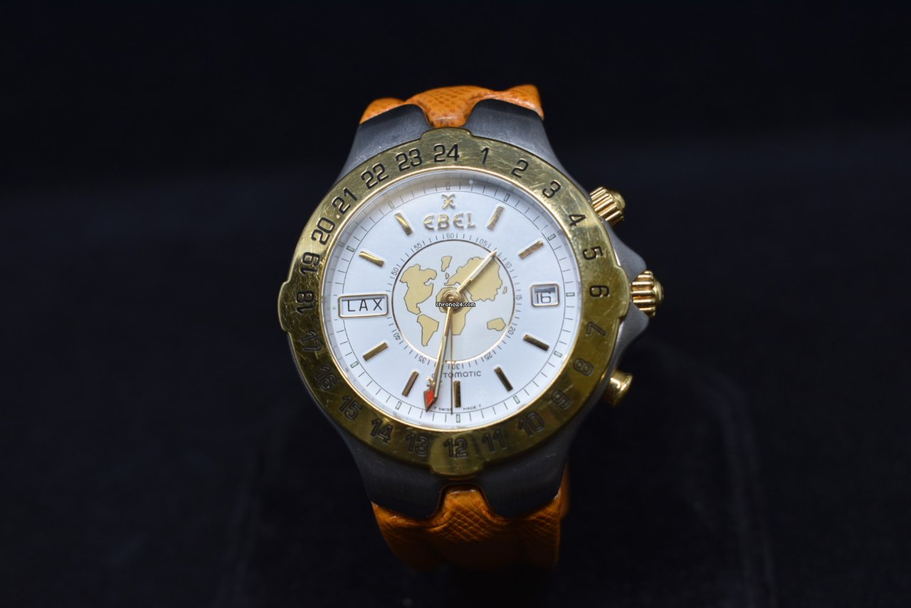Ebel Sportwave Mens watch Unisex Automatic Gold Steel E6122641 6