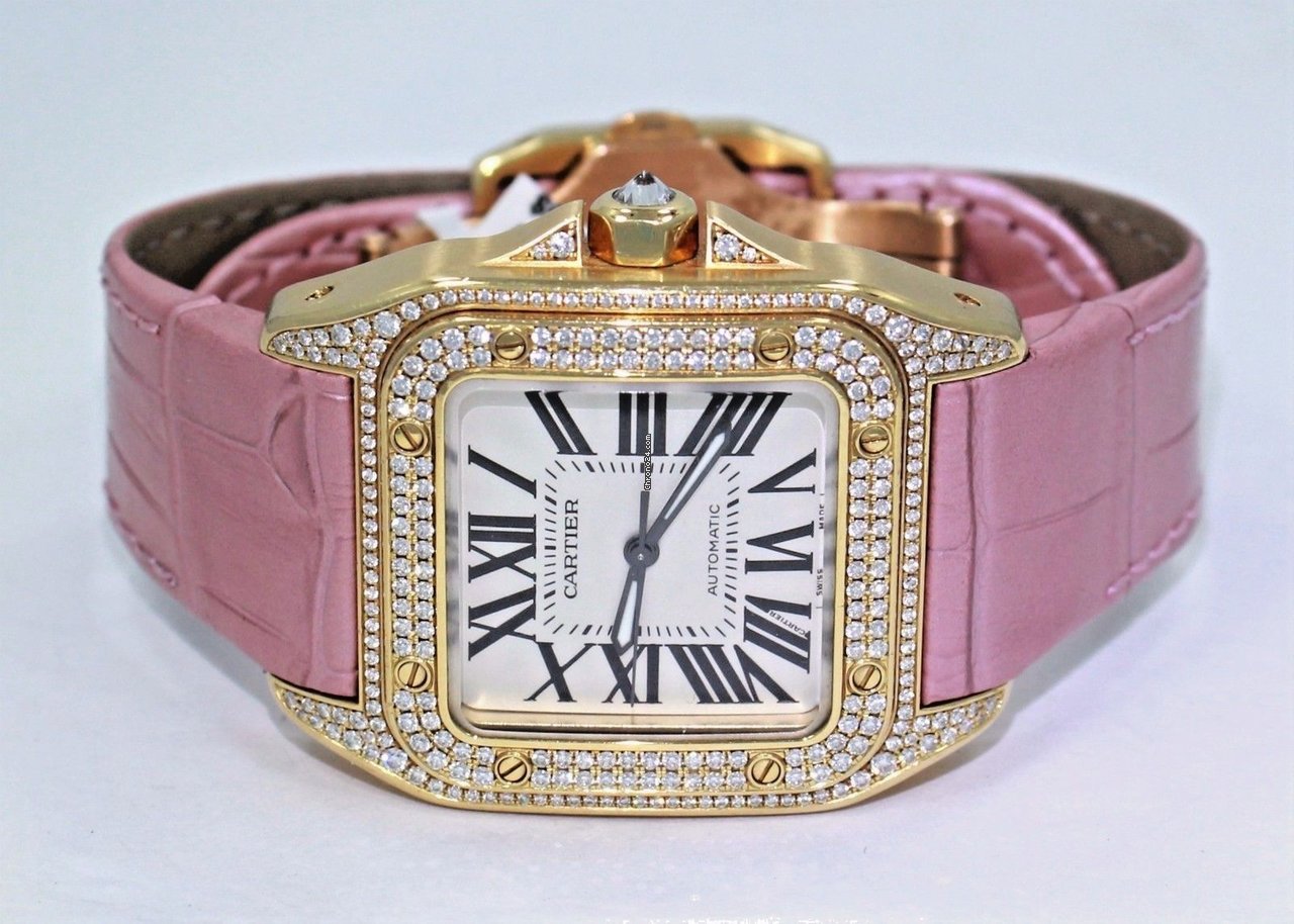Cartier Santos 100 Womens watch Automatic Yellow gold WM502051 2880 6