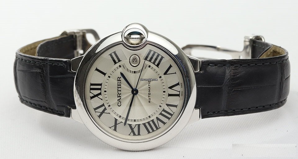 Cartier Ballon Bleu 42mm Mens watch Unisex Automatic White gold 3000 6