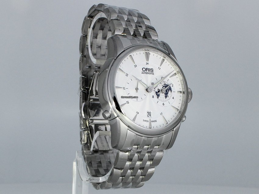 Oris Artelier Worldtimer Mens watch Unisex Automatic Steel 01 690 7690 4081 6