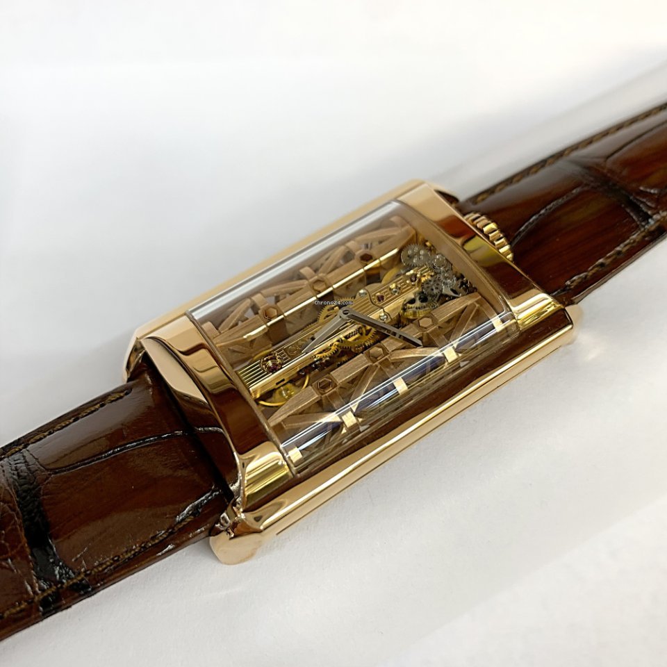 Corum Golden Bridge Mens watch Unisex Manual winding Rose gold B 313 03296 6
