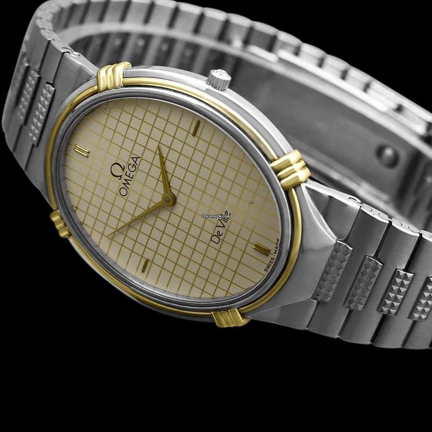 Omega De Ville Mens watch Unisex Quartz Gold Steel AB 2 6