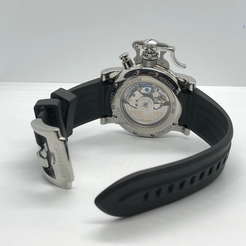 Graham Chronofighter Mens watch Unisex Automatic Steel 2CFBS.S01A.L30B 6