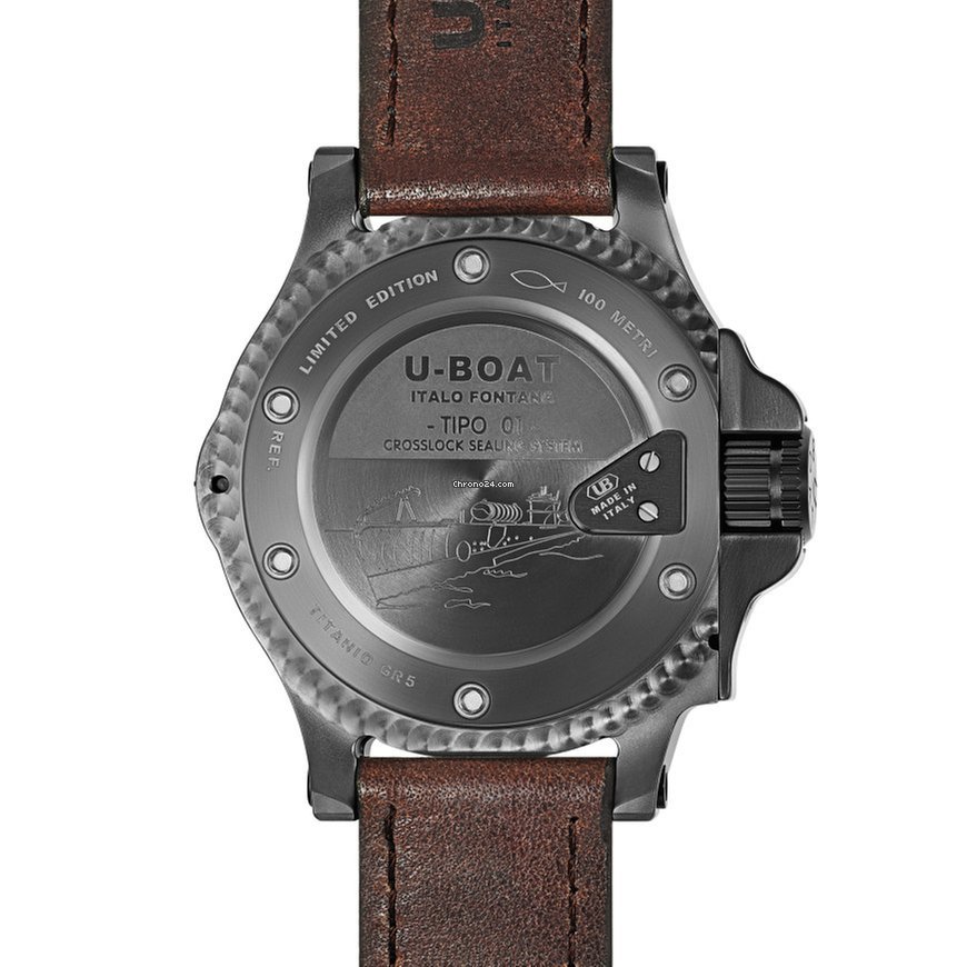 U-Boat Tipo 01 Mens watch Unisex Automatic Titanium 7900 6