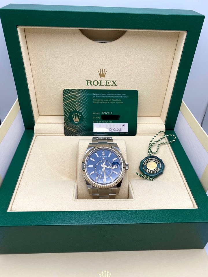 Rolex Sky-Dweller Mens watch Unisex Gold Steel Automatic 326934 6