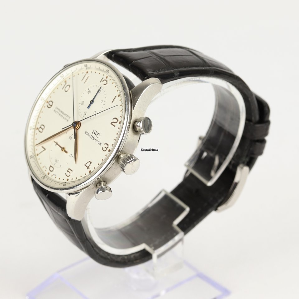 IWC Portuguese Chronograph Mens watch Unisex Manual winding Steel IW371201 6