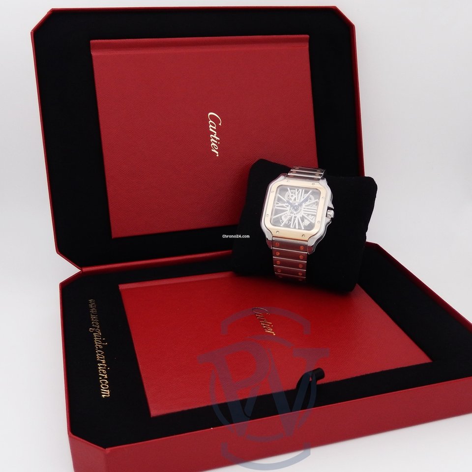 Cartier Santos Mens watch Unisex Automatic Gold Steel WHSA0012 6