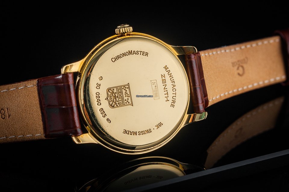 Zenith Elite Power Reserve Mens watch Unisex Manual winding Yellow gold 30.0240.655 6