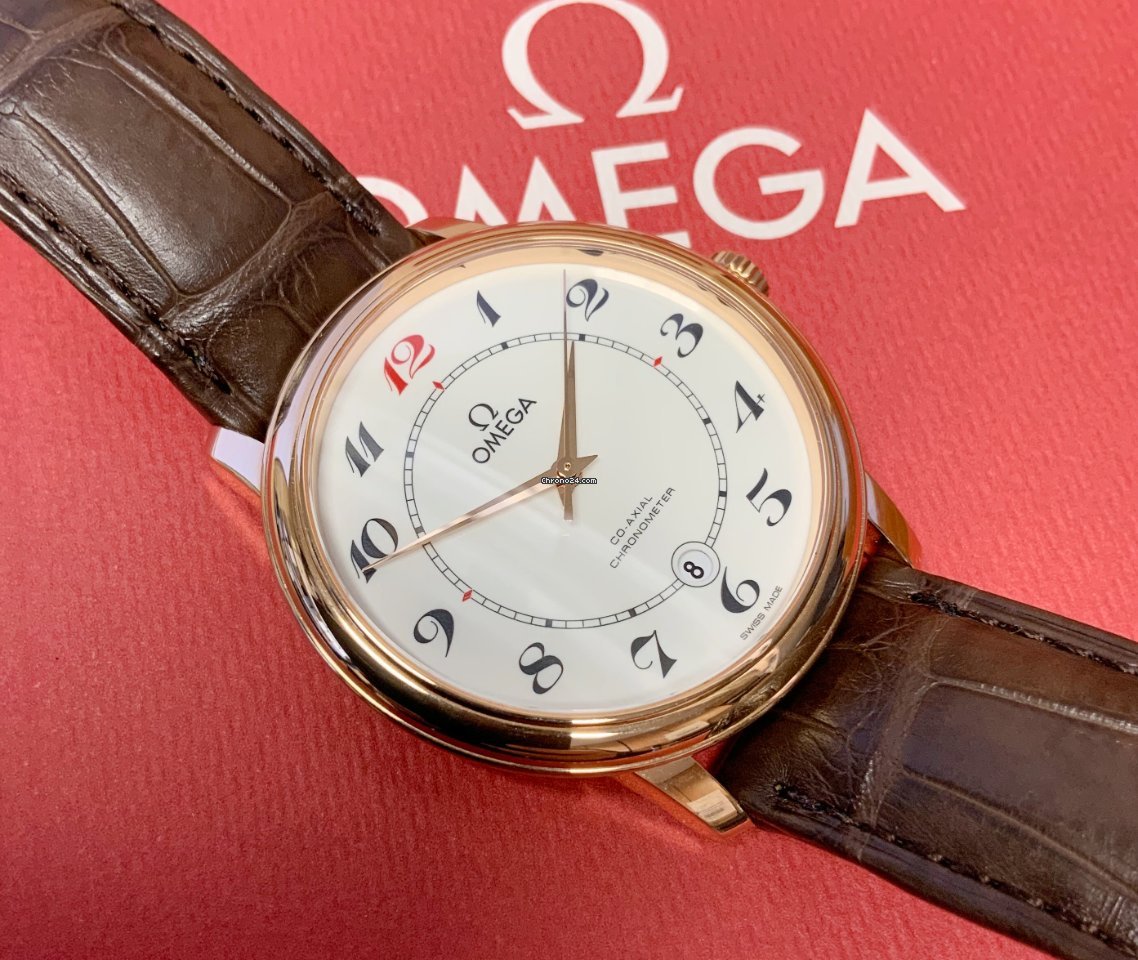 Omega De Ville Prestige Mens watch Unisex Automatic Red gold 424.53.40.20.04.004 6