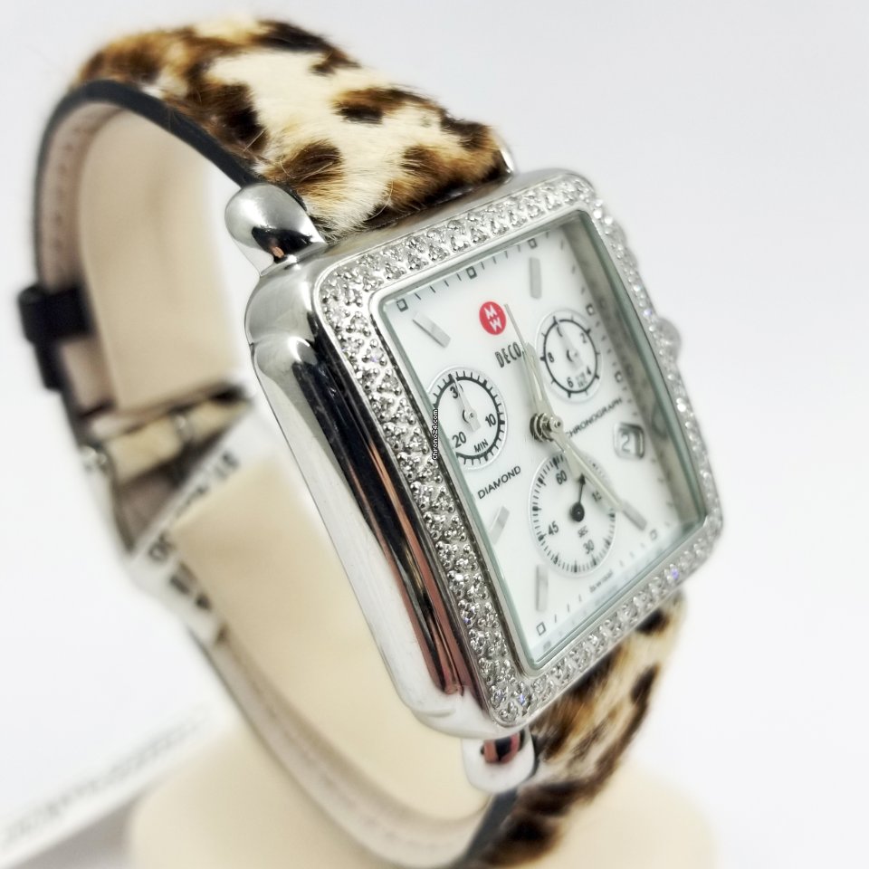 Michele Deco Womens watch Quartz Steel Michele Deco Chronograph 6