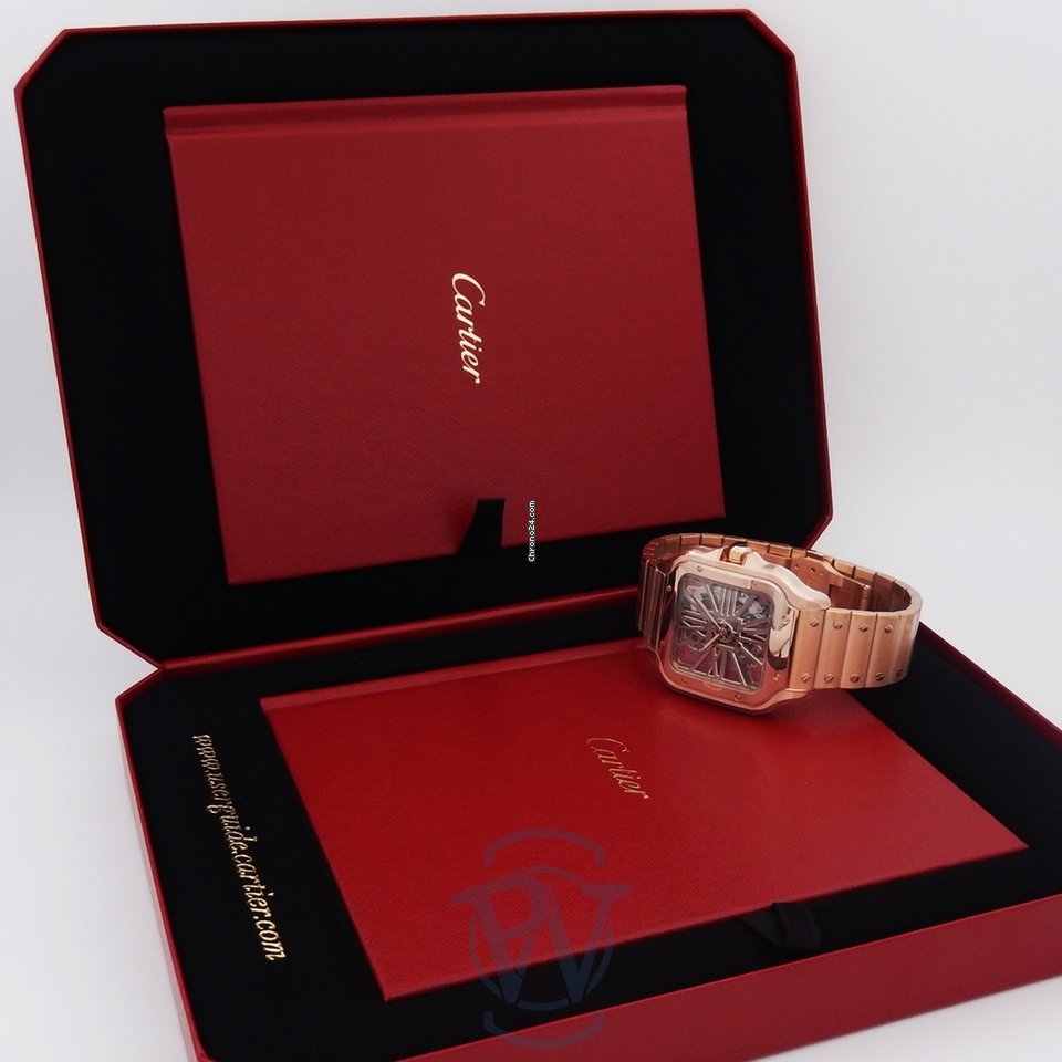 Cartier Santos Mens watch Unisex Manual winding Rose gold WHSA0008 6