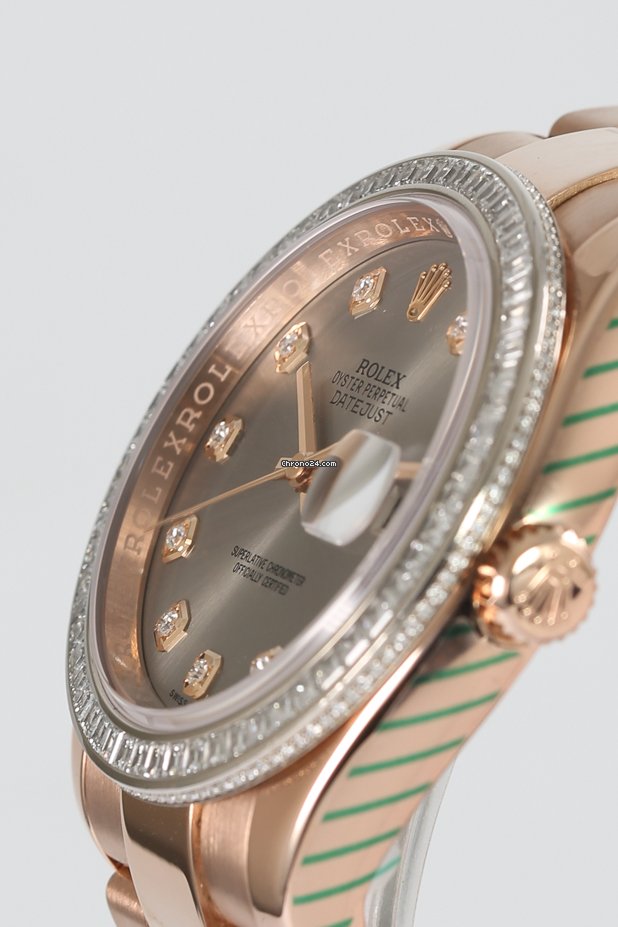 Rolex Datejust 36 Mens watch Unisex Rose gold Automatic 116285BBR 6