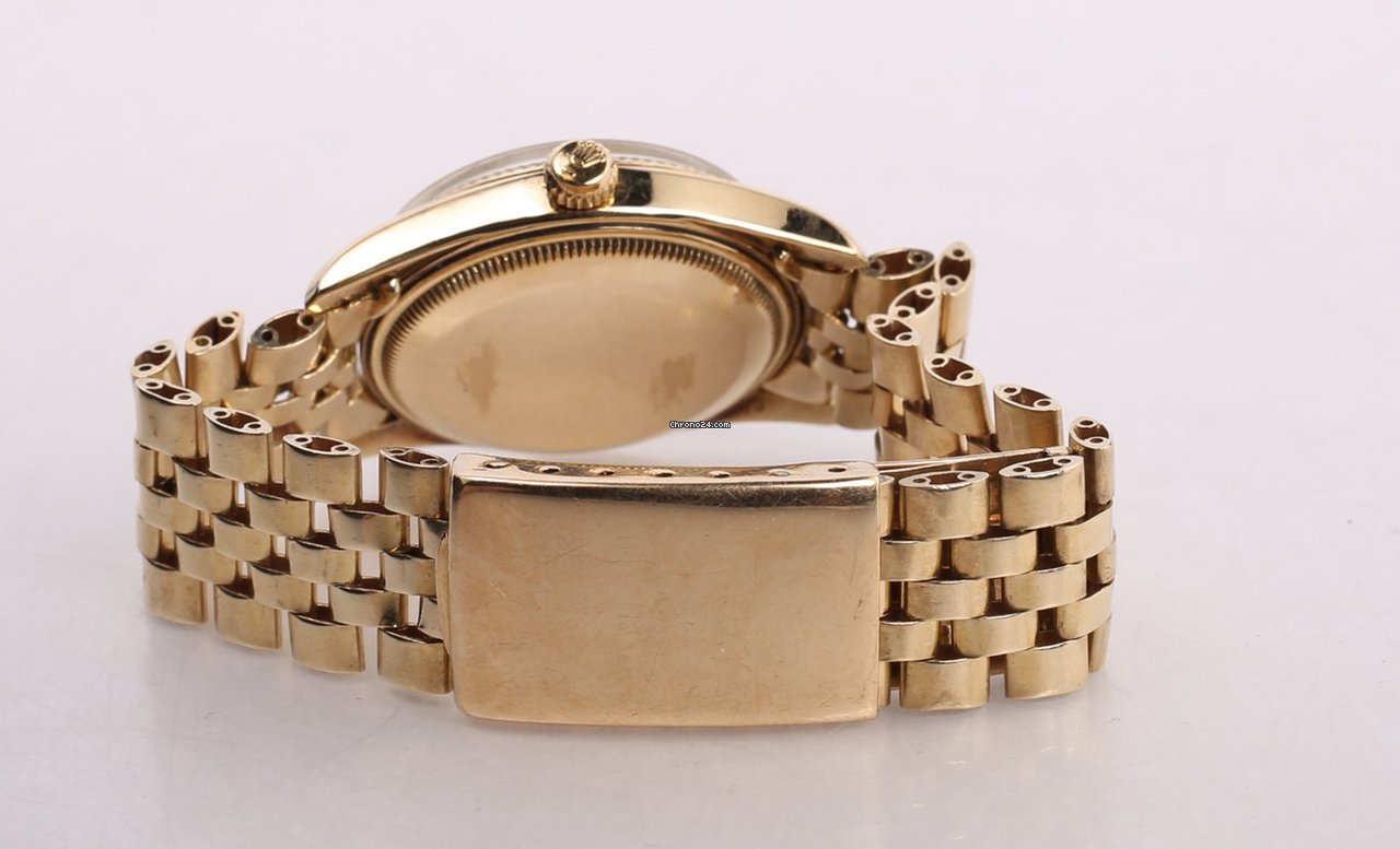 Rolex Oyster Perpetual 34 Mens watch Unisex Yellow gold Automatic 6593 6