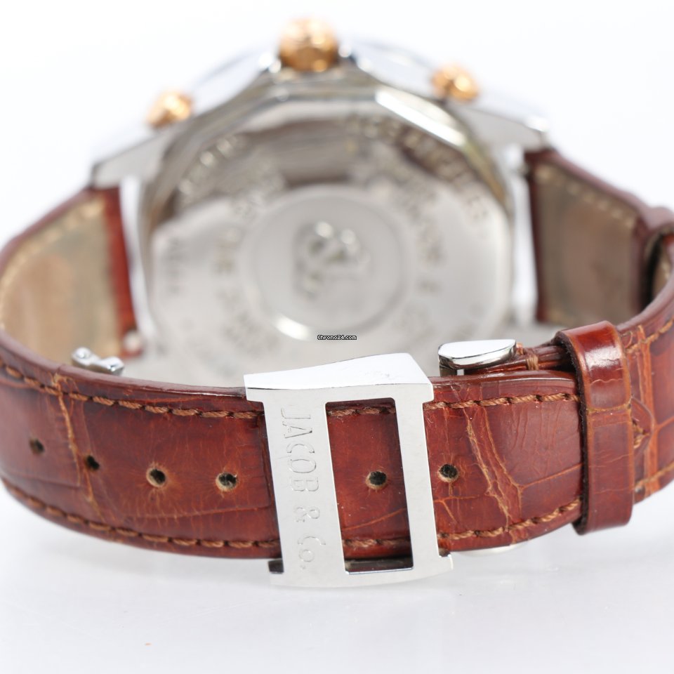 Jacob & Co. Five Time Zone Mens watch Unisex Quartz Steel JCM115DA 6