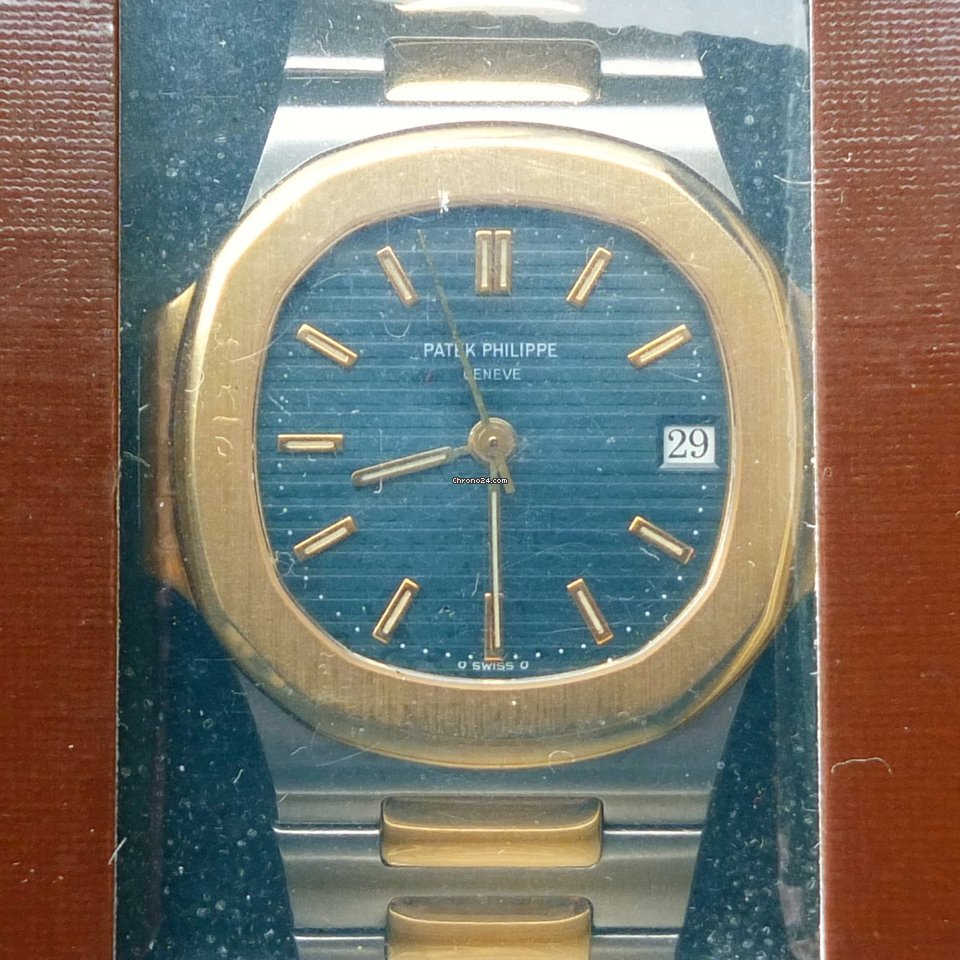 Patek Philippe Nautilus Mens watch Unisex Automatic Gold Steel 3800 1 Nautilus B&P G1belin Full Set Sofort 6