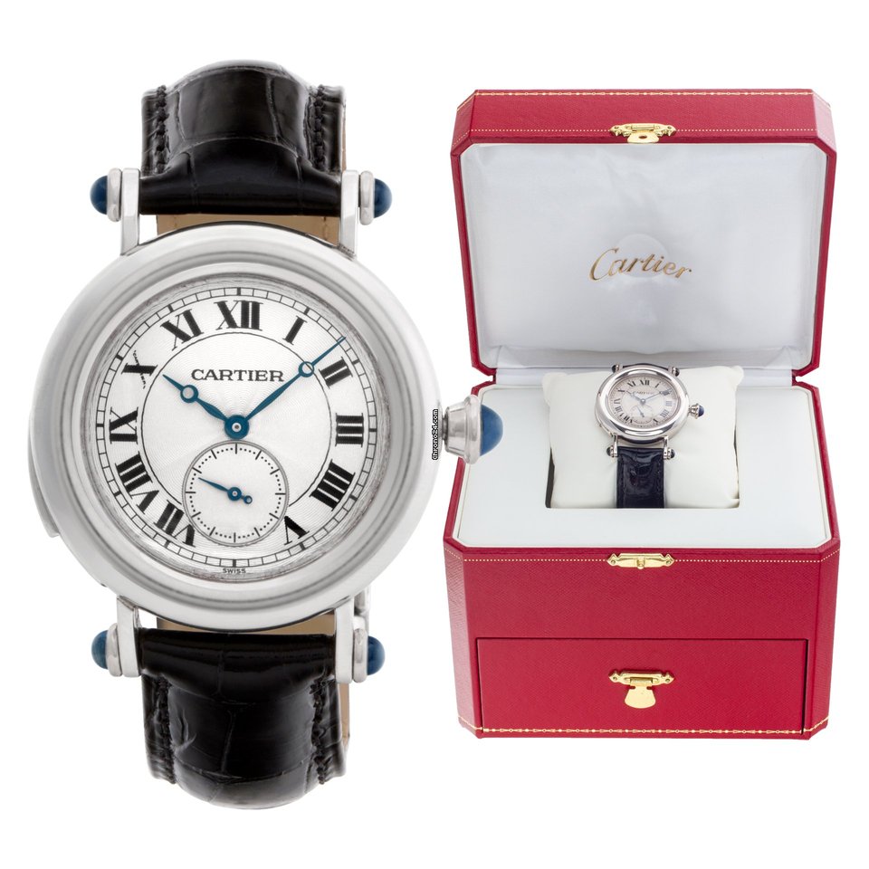 Cartier Diabolo Mens watch Unisex Manual winding Platinum 1462 6