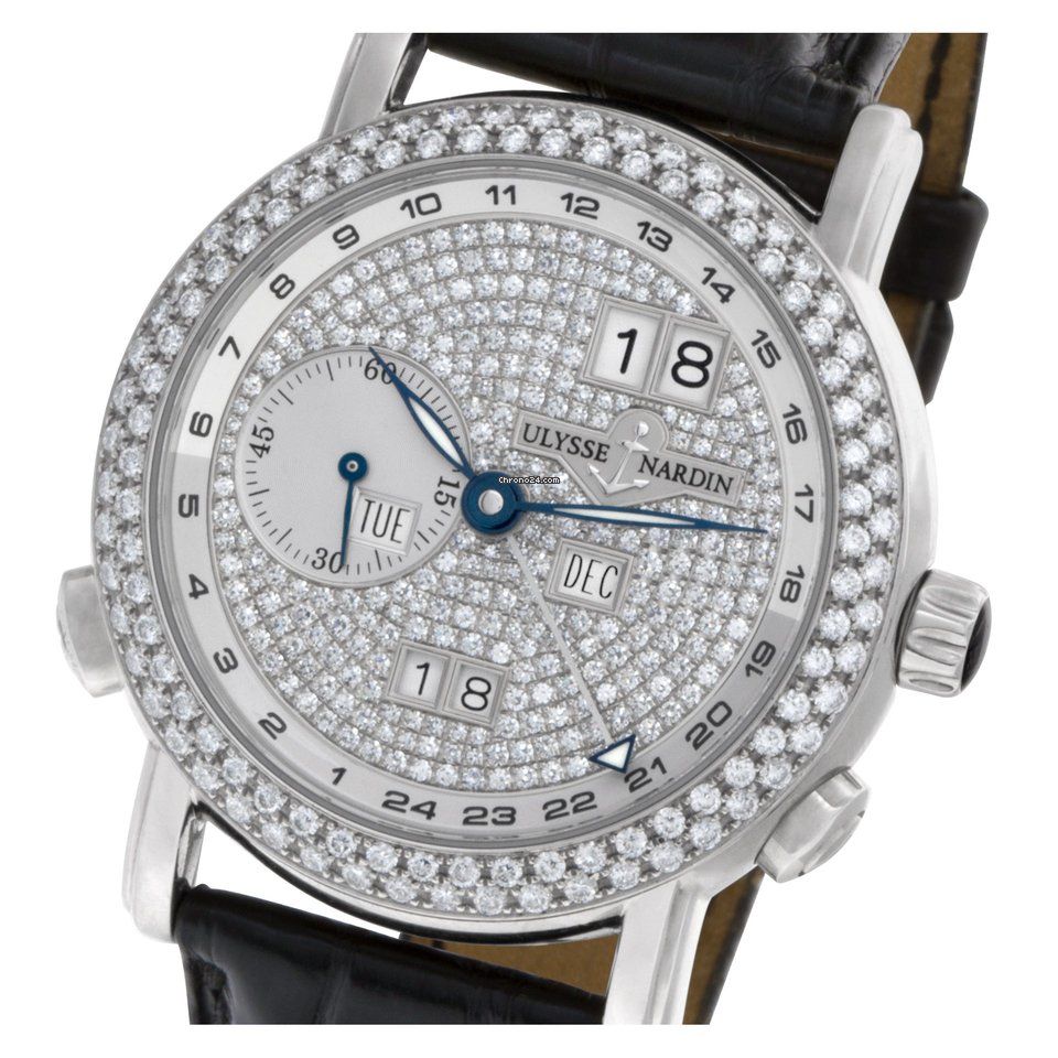 Ulysse Nardin GMT + - Perpetual Mens watch Unisex Automatic White gold 320-22 6