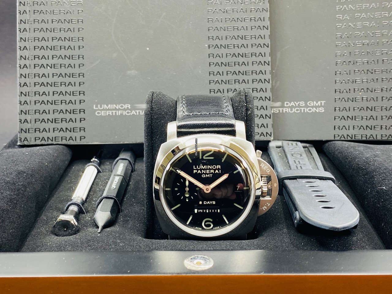 Panerai Luminor 1950 8 Days GMT Manual winding Steel PAM00233 6
