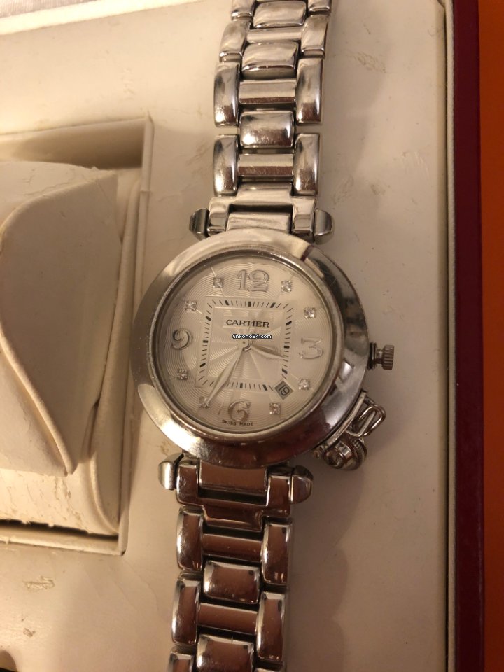 Cartier Pasha Womens watch Automatic White gold 2528 6