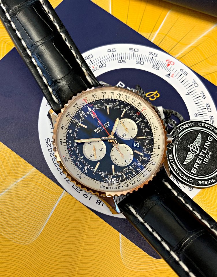Breitling Navitimer 01 (46 MM) Mens watch Unisex Automatic Gold Steel UB0127211B1P1 6