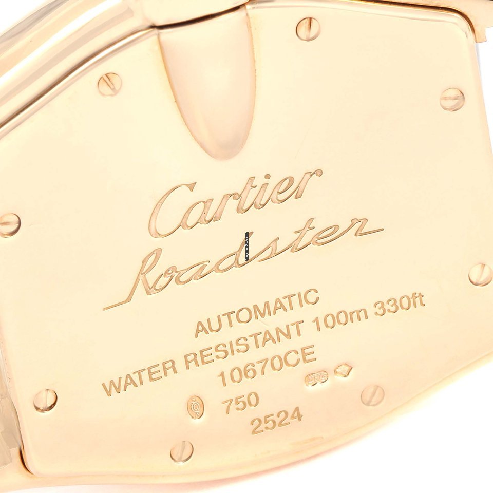Cartier Roadster Mens watch Unisex Automatic Yellow gold W62005V2 6