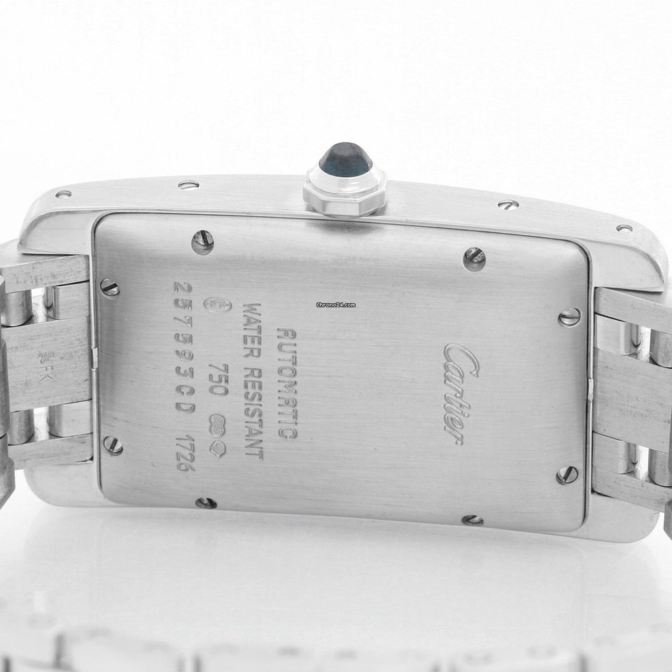 Cartier Tank Americaine Mens watch Unisex Automatic White gold W26036L1 1726 6
