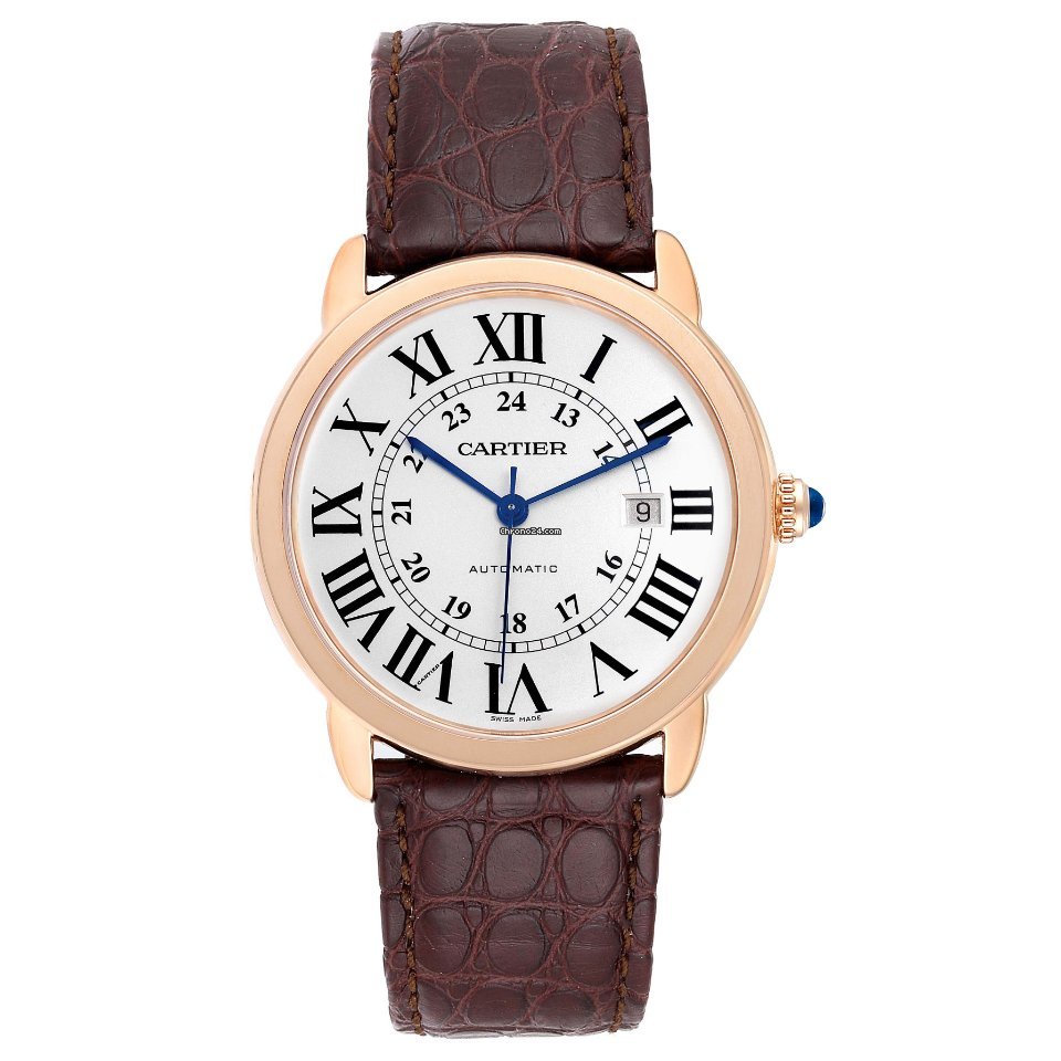 Cartier Ronde Solo de Cartier Mens watch Unisex Automatic Gold Steel W6701009 6