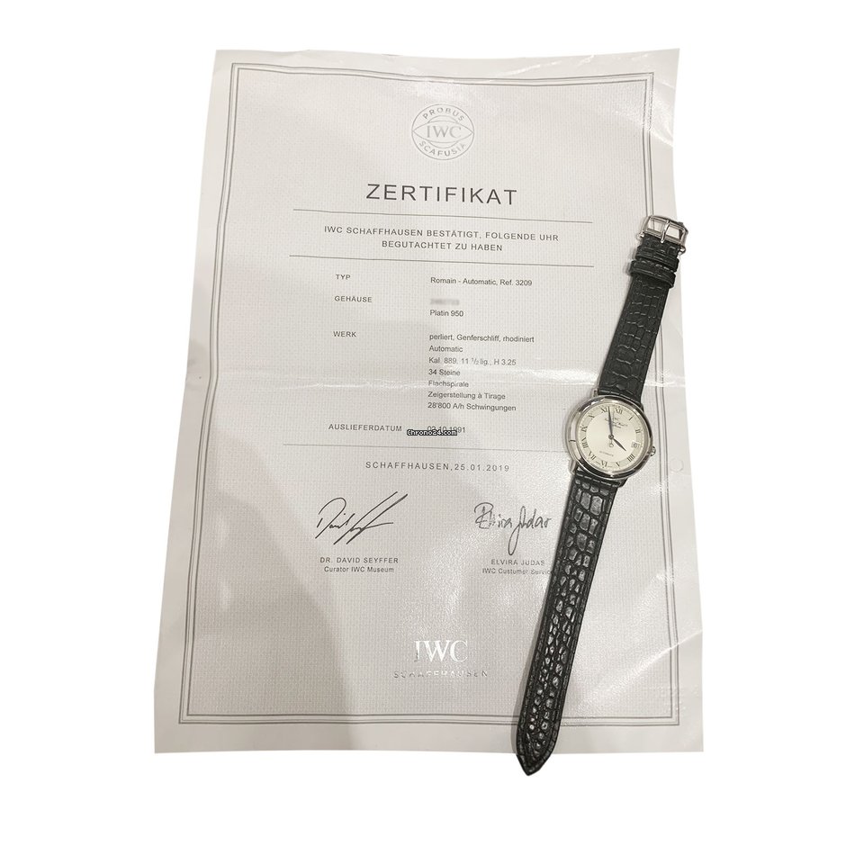 IWC Mens watch Unisex Automatic Platinum IW3209 6